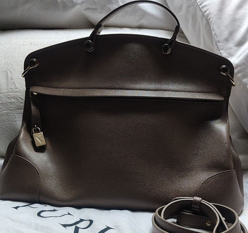 Taupe furla piper bag - furla,