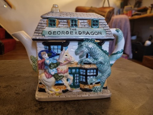 George and dragon ceramic - dragon,