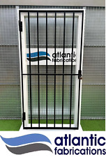 Steel security door / gate 2m x 1m Powder coated Black, Grey or Unpainted