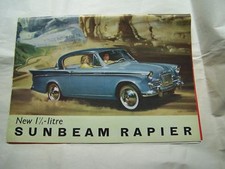 1959 SUNBEAM  RAPIER SALES BROCHURE OWNERS PARTS