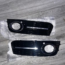 Audi A4 B8 2008-2012 Se Standard Honeycomb Foglight Grills Fogs Set Lamp Grill