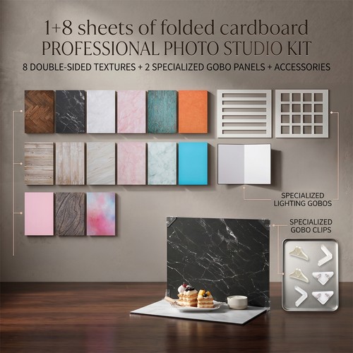 8pcs patterns double - 8pcs, sided