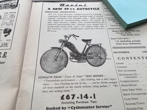 Berini moped cyclemaster - moped,