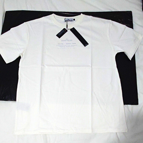 Stone island white shirt - stone, t-shirt