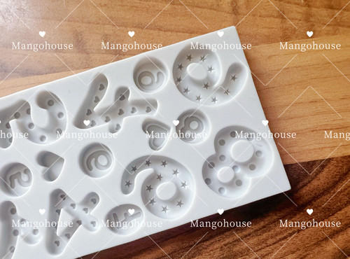 Number silicone fondant icing - number,