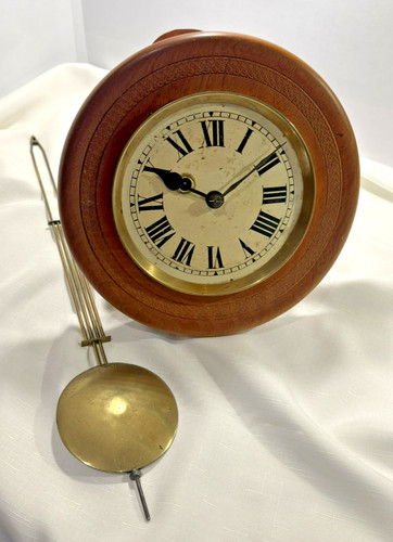 Antique oak cased round dial - antique,