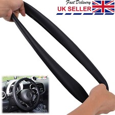 14" - 16" Car Steering Wheel Cover Anti-slip Silicone Leather Texture Universal