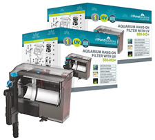 500 L/H & 800 L/H Aquarium Hang On Back Fish Tank Filter with 5w UV Steriliser