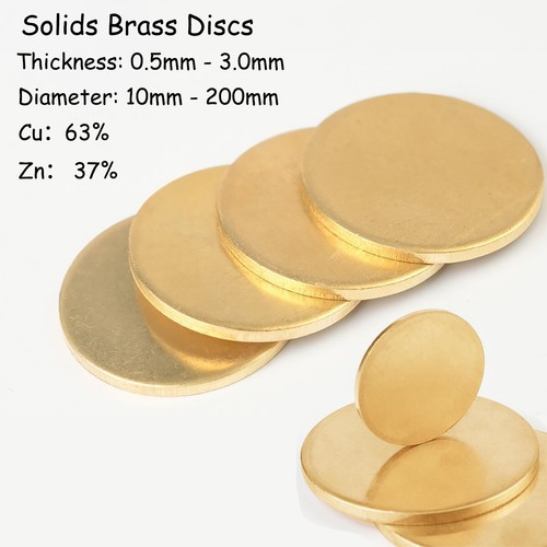 H62 solids brass - solids, discs