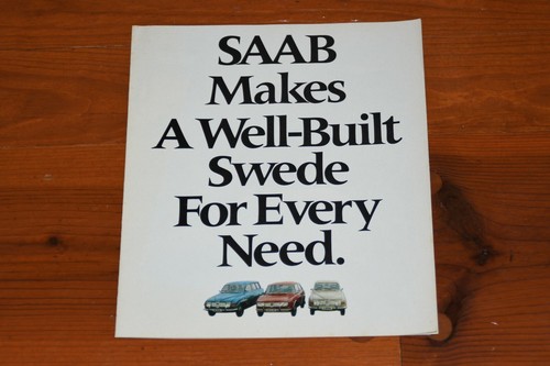 Vtg original 1970 saab full - original,