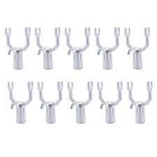 10pcs Aluminum Alloy Clothes Support Bar Joint Hanger Forks Accessories