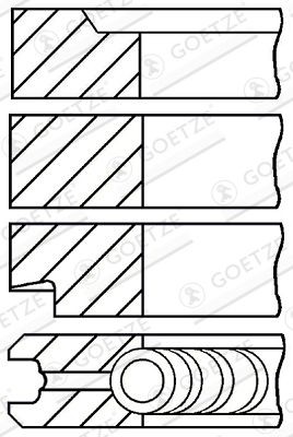 Wilmink wg1096593 piston ring - wilmink,