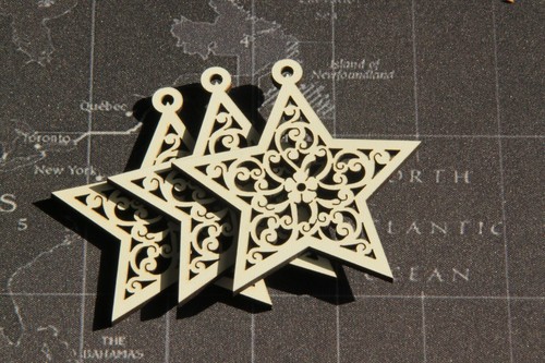 Wooden mdf stars - mdf,