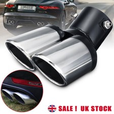 Curved Car Tailpipe Twin