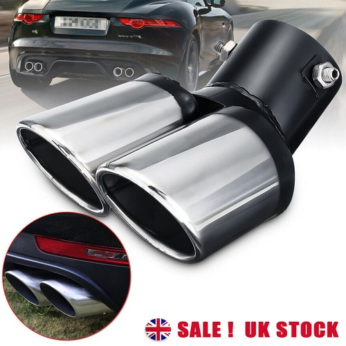 Curved car tailpipe twin - curved,