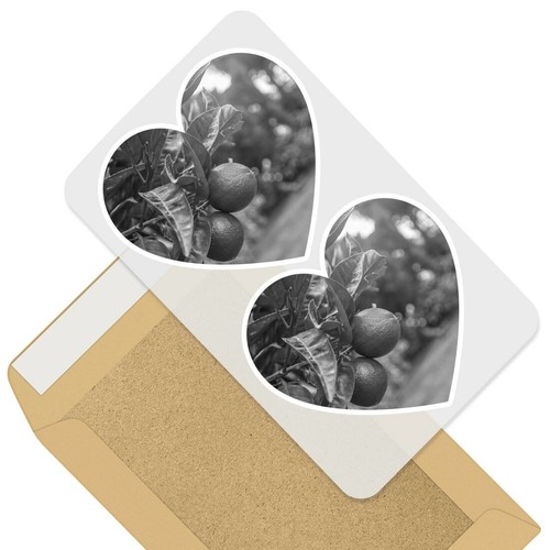 Heart stickers bw - heart,
