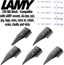 LAMY Z50 Nib Black Steel - Replacement Fountain Pen Nibs - Choice of Width