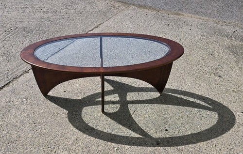 Oval teak astro - teak, coffee