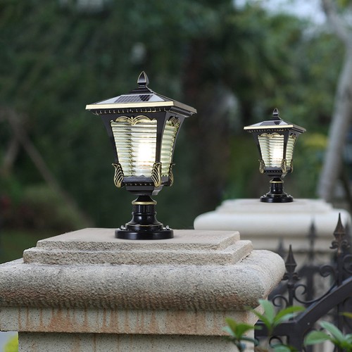 Solar led yard pillar light - pillar,