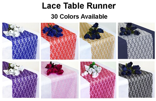 Lace table runners - 10/15/20/25,