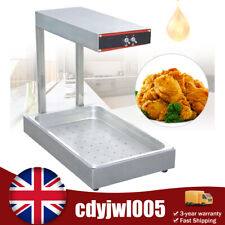 Commercial French Fries Warmer Infrared Food Dump Station Oil Strainer Heat Lamp