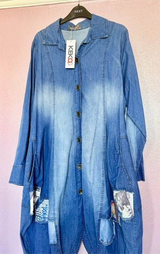 Kekoo lagenlook longline coat - lagenlook,