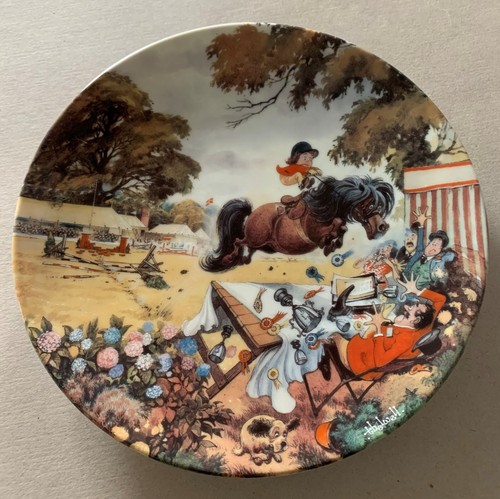 Thelwell ponies plate jumping - plate,