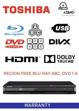 Toshiba Multi Region Blu-ray ABC DVD 1-6  Player BDX1100 12M WARRANTY m