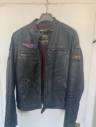 Superdry leather motorcycle - superdry,