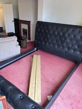 Black Leather Quilted Super