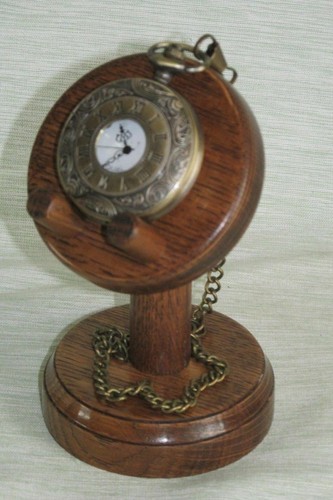 Shaker pocket watch stand oak - pocket,