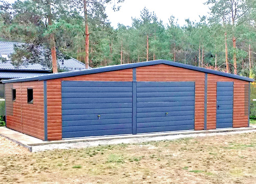 Metal garage 29ft 6in - garage, 19ft