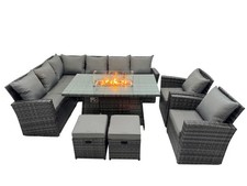 Fimous High Back Rattan Corner