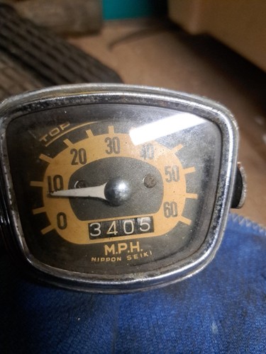 Honda c100 speedometer with - honda,