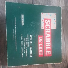 Vintage Scrabble Game Spears Games Scrabble Deluxe with Turntable used