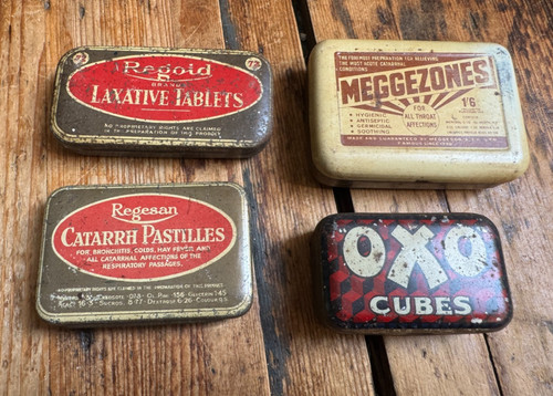 Vintage tin job lot 4 - job,
