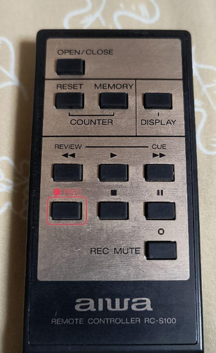 Aiwa s100 remote control - aiwa,