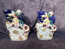 2 Antique C19th 5.7" Mantel