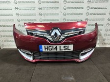 RENAULT SCENIC MK3 X95 PH2 COMPLETE FRONT BUMPER RED TENNM (SCRATCHED)