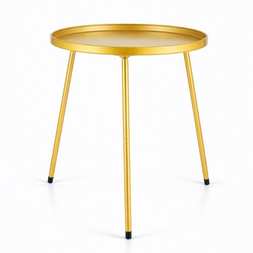Round side table - table, metal