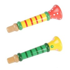 Wood Trumpet Toy Sounding