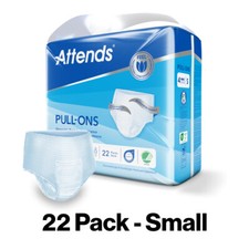 Adult Nappies Incontinence Pull up Pants ATTENDS 4S SMALL x 22