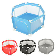 6 Sides Baby Playpen by house & Round Zipper Door Play Pen for Toddlers