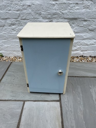 Blue cream painted - painted, wooden