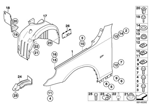 Bmw oem 41357898315 front - oem,