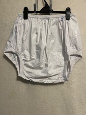 Gary Mfg USA Made White .004 Adult Plastic Pants Size 2XL Waist To 52 Inches