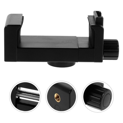 Black abs phone holder tripod - black,