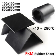 Black Fluorine Rubber Sheet Gasket High Temp Mat Plate FKM Sheeting Various Size