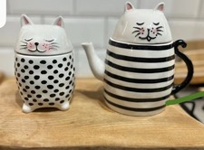 Cute Cat Teapot & Sugar Bowl