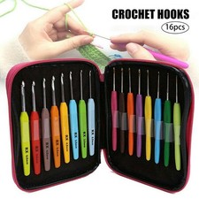 16Pcs Crochet Hooks Set